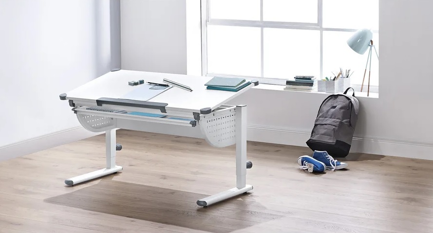 Liv&bo Dětský rostoucí psací stůl Delta bílý 11